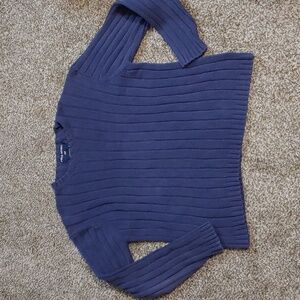 VTG Polo Sport Ralph Lauren Blue Knit Sweater Men's Jumper Size L